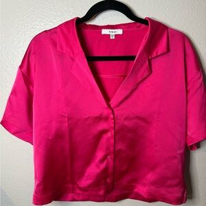 Nasty Gal Pink Button Down Shirt